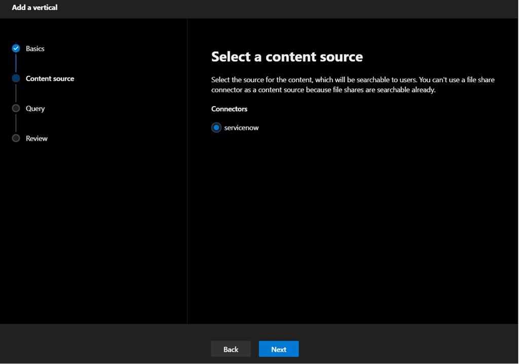 Microsoft Search with Service Now Graph Connector